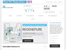 Tablet Screenshot of hairlosslabs.com